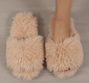 Pantufla mechas beige